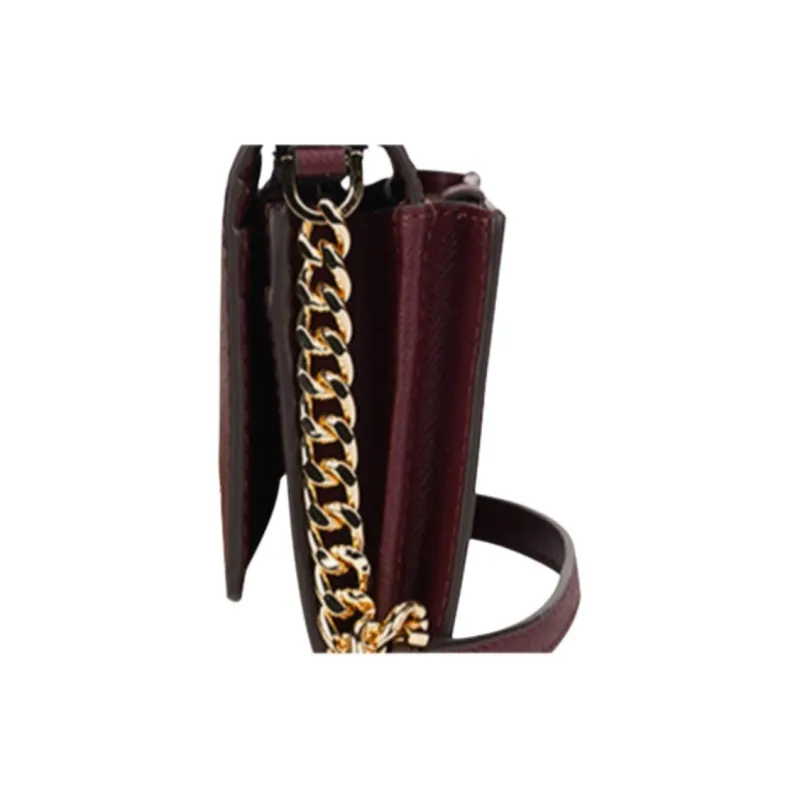MICHAEL KORS MICHAEL KORS Handbag Collection Jet Set Cow Leather Envelope Shoulder Bag Medium Size Women's Burgundy-4
