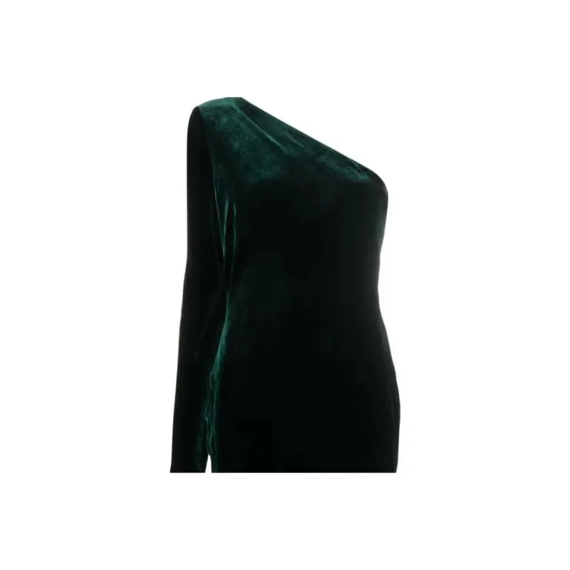 Polo Ralph Lauren Lacee One shoulder Velvet Dress-4