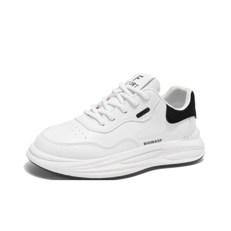 BIGWASP Slip Resistant, Abrasion Resistant, Height Increasing, Lightweight Low Top Casual Shoes Men's-1