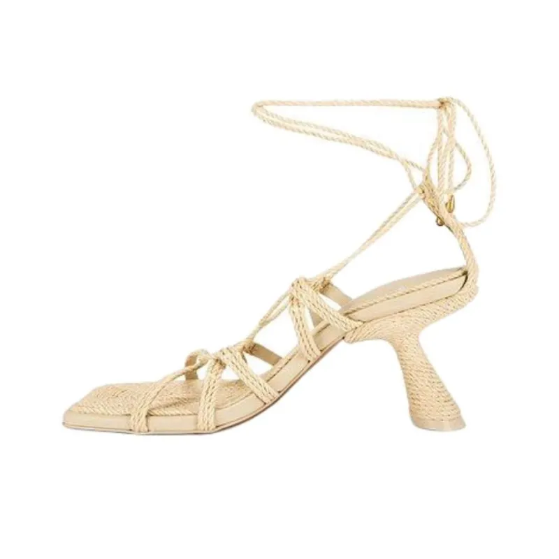CULT GAIA Raisa One Strap Sandals 7.5cm Women's Beige-0