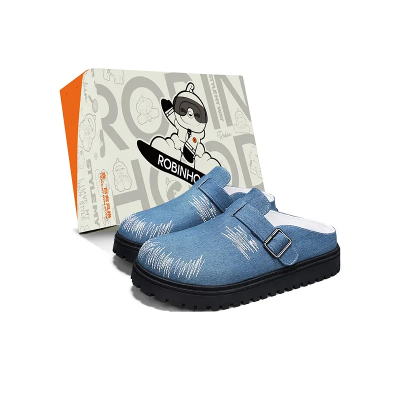 ROBINHOOD Odor Resistant Abrasion Resistant Slip Resistant Antibacterial Closed Toe Slippers Men's-6