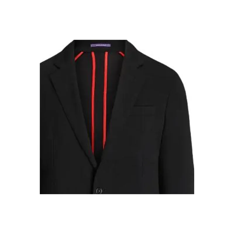 Polo Ralph Lauren Hadley Hand-Tailored Wool Sport Coat Business Suit Men's Black-5