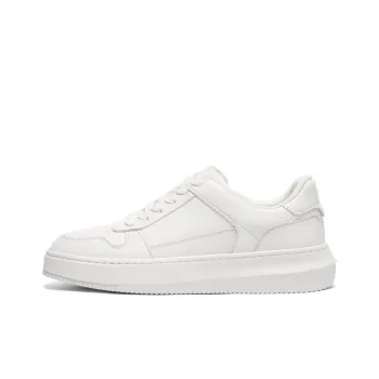 BELLE Skateboard Shoes Men Low Top Black, White