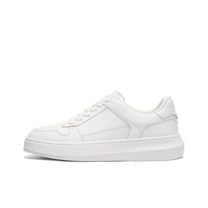 BELLE Skateboard Shoes Men Low Top Black, White-4
