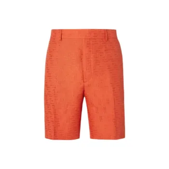 FENDI SS25 Casual Shorts Men's Orange Red