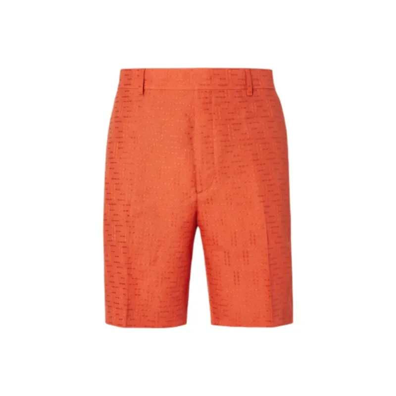 FENDI SS25 Casual Shorts Men's Orange Red-0
