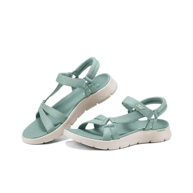 Skechers Go Walk Fle Beach Sandals Women's Green-2