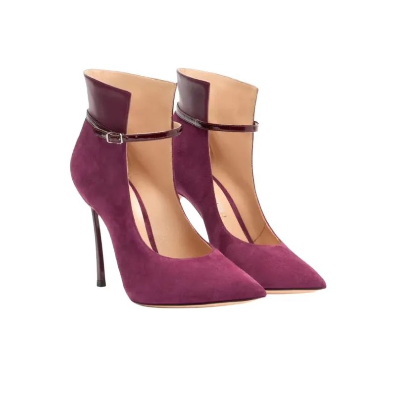 Casadei Blade Slim Heel High Heels 10cm Women's Purple-2
