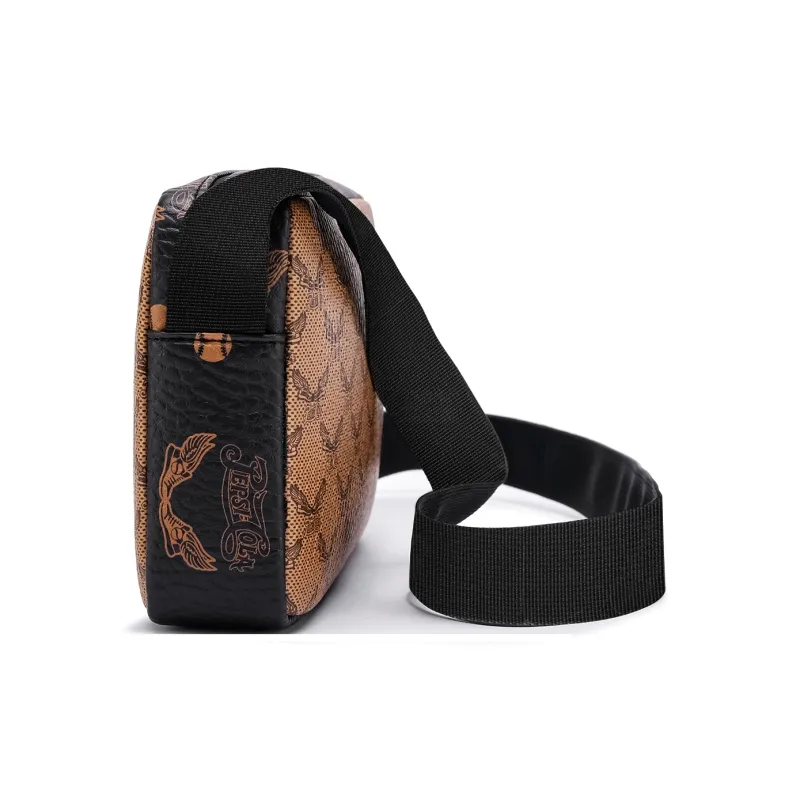 Pepsi PVC Crossbody Bag, Shoulder Bag Regular Unisex Cognac-2