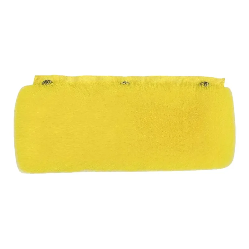 OFF-WHITE Fur Handle Cover Top Handle Bag 'Yellow'-0