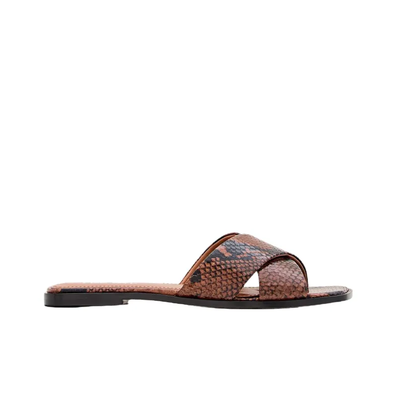 Paris Texas Abrasion Resistant Slide Slippers Women's Brown-1