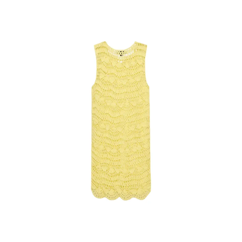 ZARA Sleeveless Dresses Women's Yellow-1