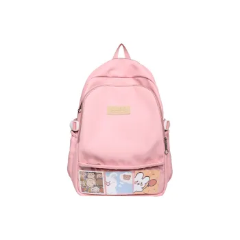 Wolfhorse Nylon Backpack Unisex Pink/Blue/Black/Purple