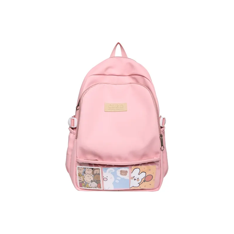 Wolfhorse Nylon Backpack Unisex Pink/Blue/Black/Purple-0