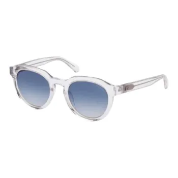 GUESS Acetate Round Sunglasses Unisex Transparent