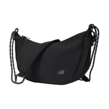 New Balance Fabric Shoulder Bag, Crossbody Bag Unisex Black