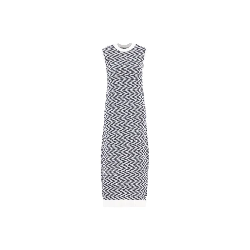 BARBOUR Sleeveless Dress Women's Black White-0