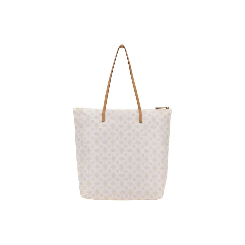 PRADA Recycled Nylon Tote Bag Shopping Bag Shoulder Bag Handbag Women's Light Beige-2