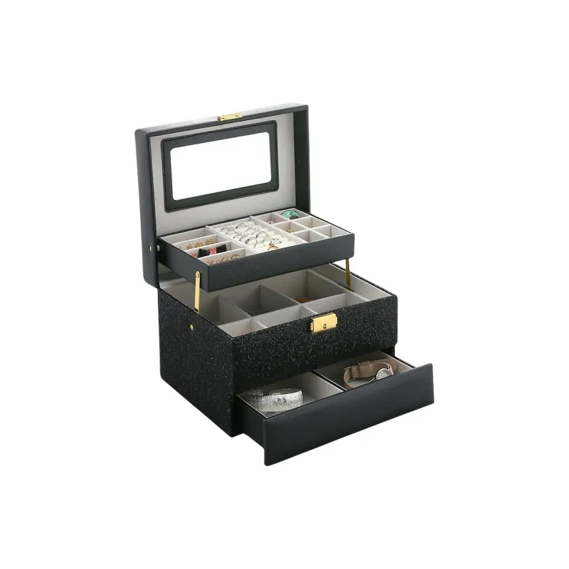 MUYAXUAN Flannelette Storage Jewelry Box For Accessories-1