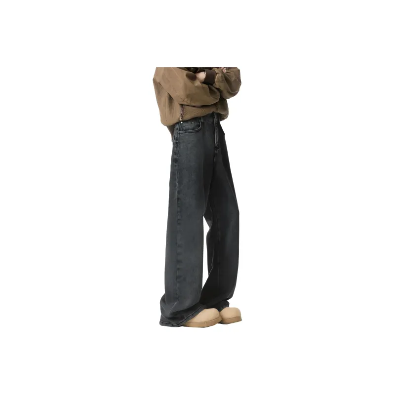 FASTFISH Jeans Unisex Black Gray-0