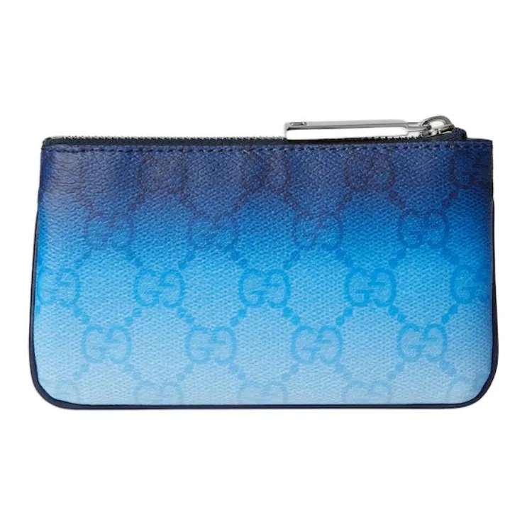 GUCCI Coated Fabric Key Pouch Men's Blue-2