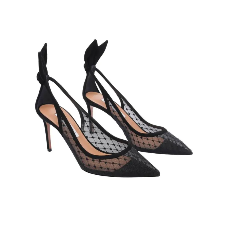 AQUAZZURA Slim Heel High Heels 8.5cm Women's Black-2