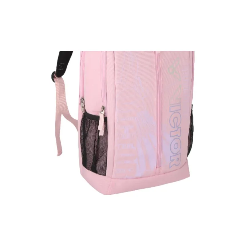 VICTOR Club Series Badminton Racket Bags 3 Pcs Backpack Light Pink Red & Purple Pink Unisex-2