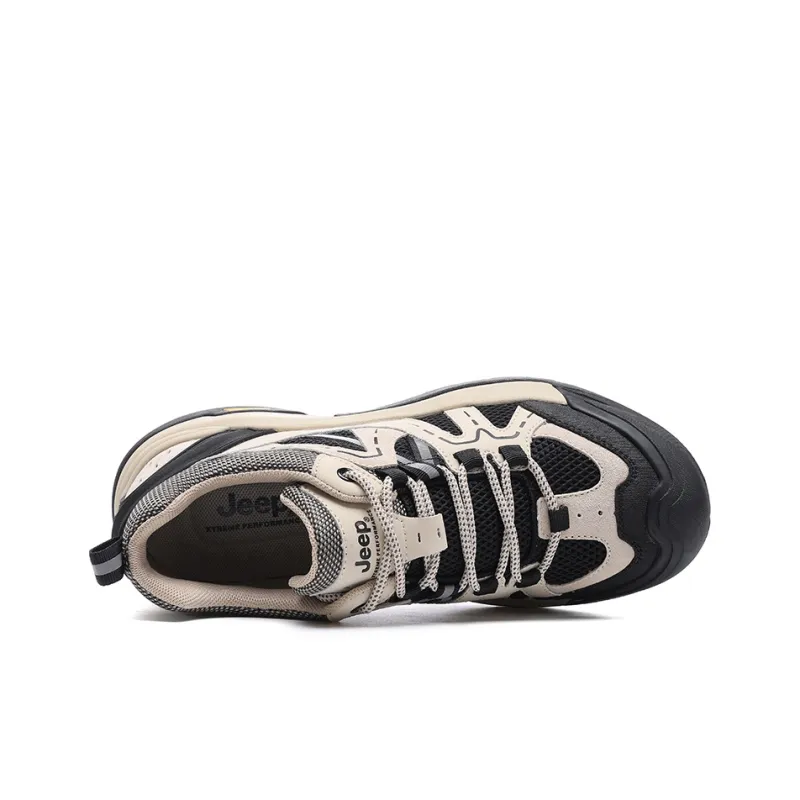 Jeep Shock Absorbers Slip Resistant Breathable Low Top Hiking Shoes Men's-3