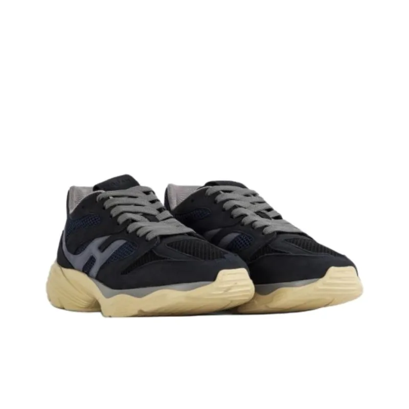 HOGAN H665 Low Top Casual Shoes Men's Marine Blue-3
