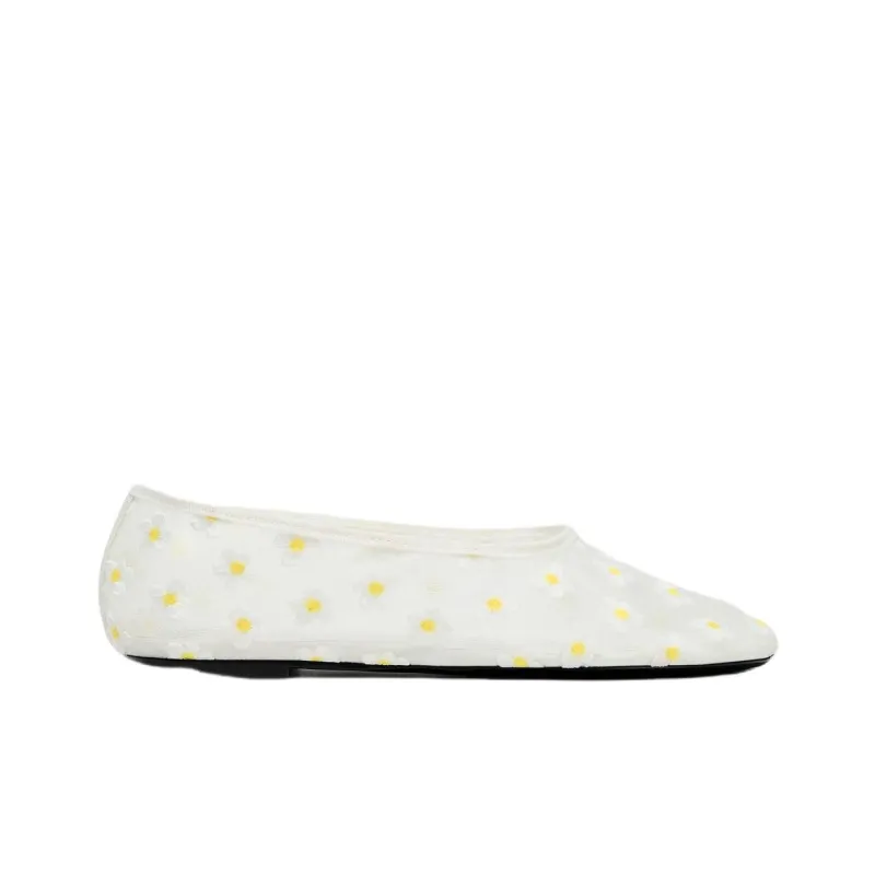 ZARA Casual Single Shoes 1cm Women's White-1