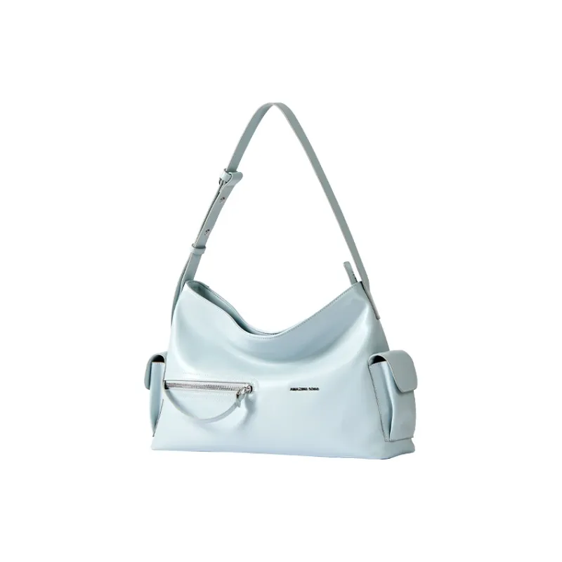 AMAZING SONG Cow Leather, Zip Closure Commute Date Casual Crossbody Bag, Shoulder Bag Women's Multicolor-2