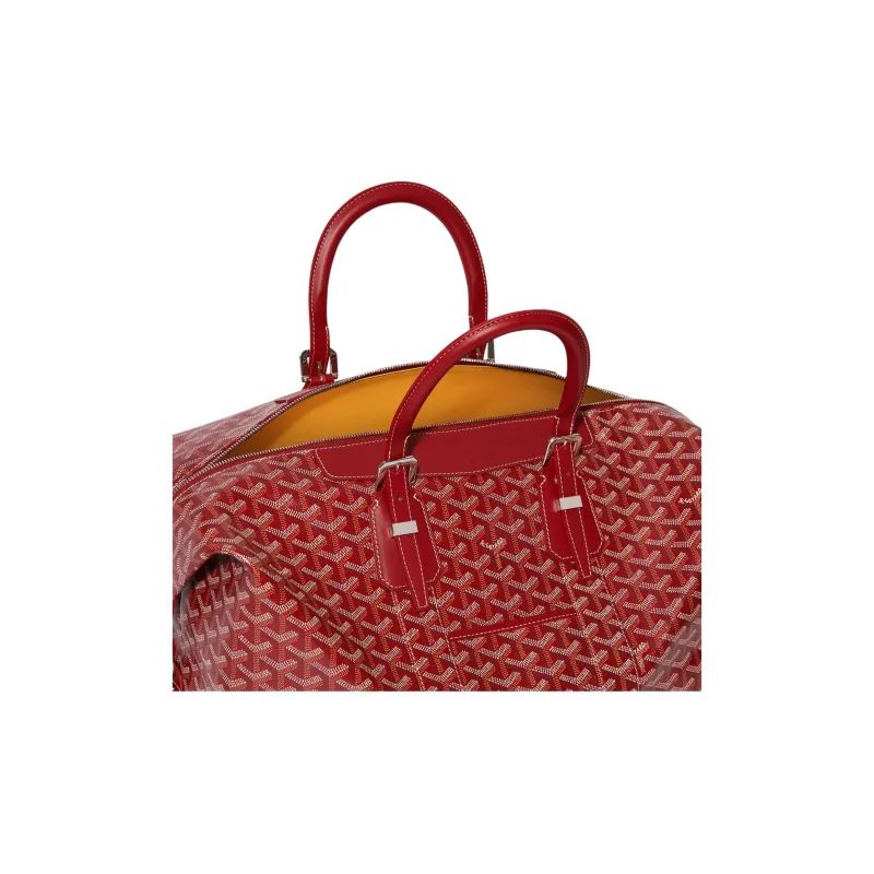 GOYARD Bowling Canvas Travel Bag Unisex Red-3