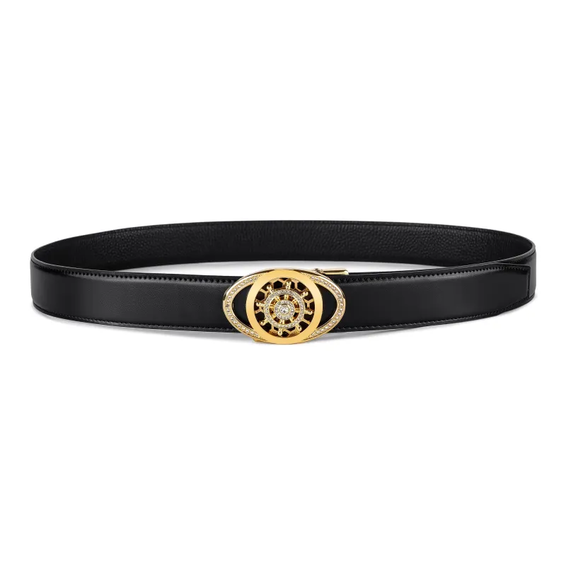 Ace Paul Cow Leather Belt Men's 3.5cm-12