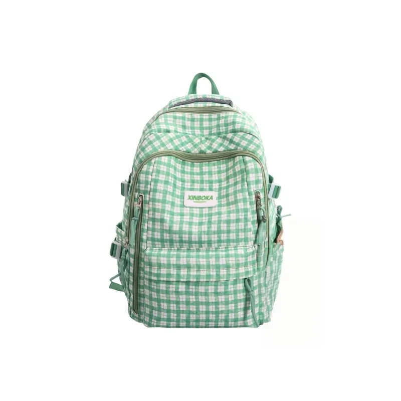 Vack Nylon Backpack Regular Unisex Red Green/Orange/Green Blue-10