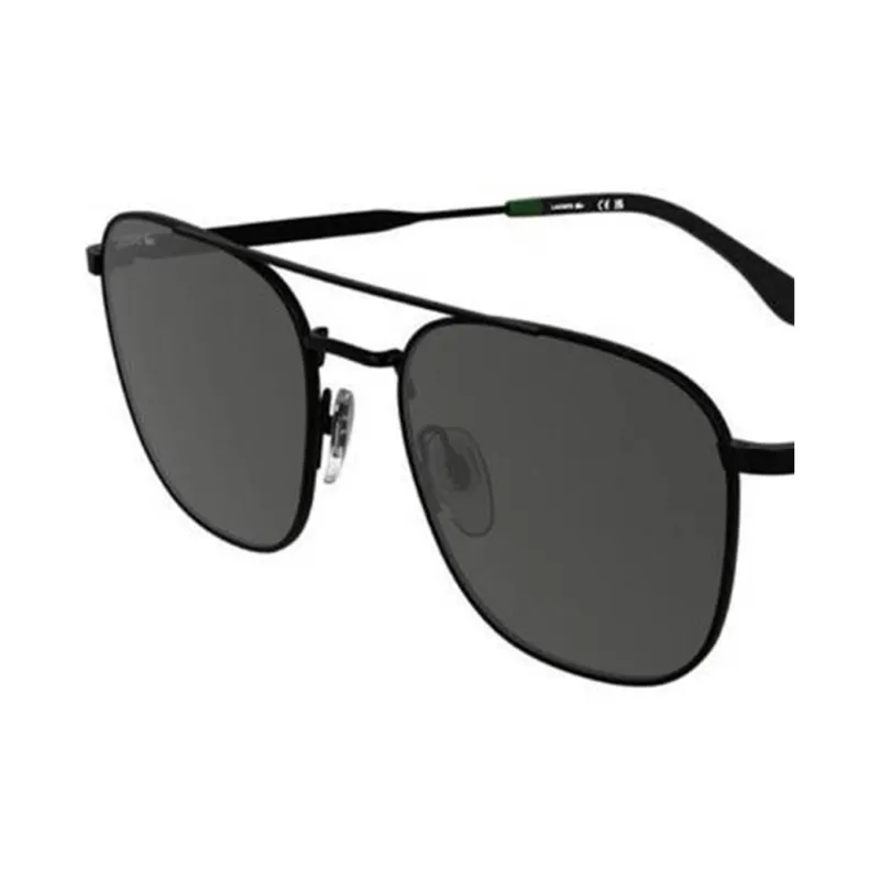 LACOSTE Metal Aviator Sunglasses Men's Black-1