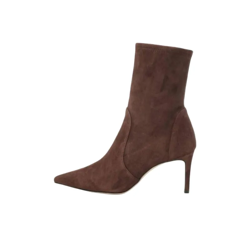 Stuart Weitzman/SW Power Ankle Boots 7.5cm Women's Brown-0
