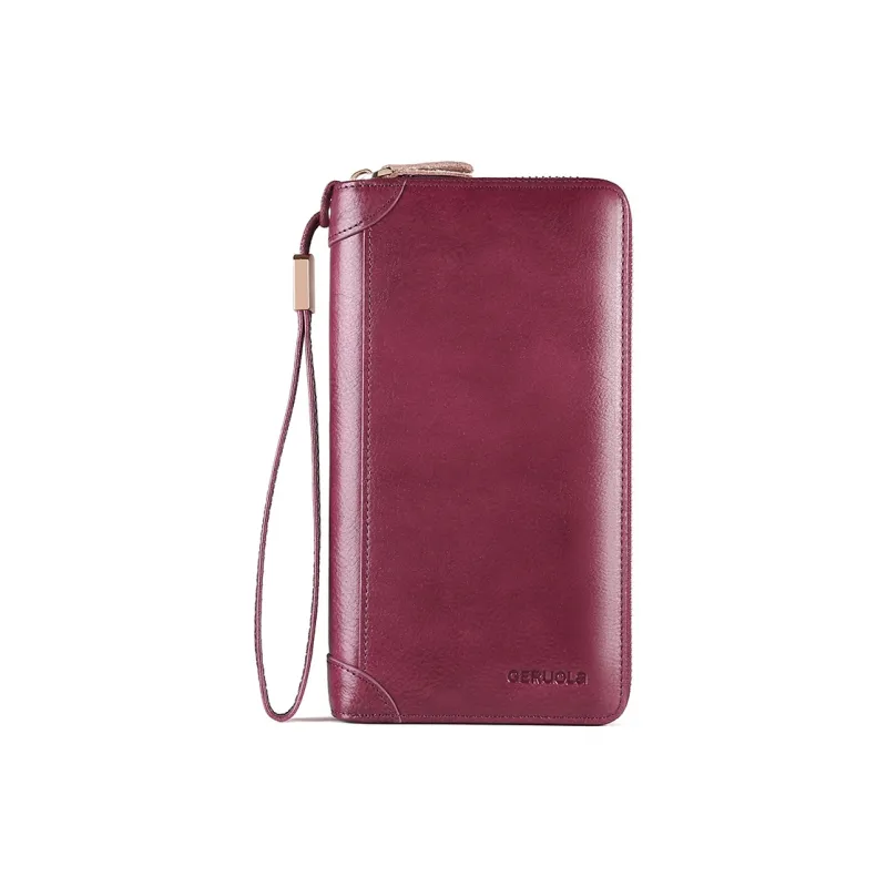 Gorora Top Grain Cow Leather Anti Skimming, Practical Card Holder Regular Unisex Multicolor-24