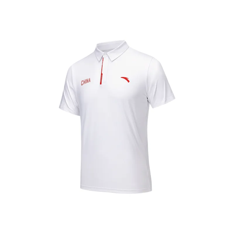 Anta Variety Training Collection Polo Shirt Men's Pure White-0