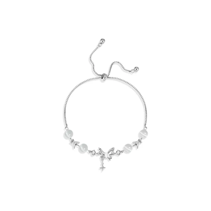 Inkopper Glass Cat Eye Bracelets Women's-5