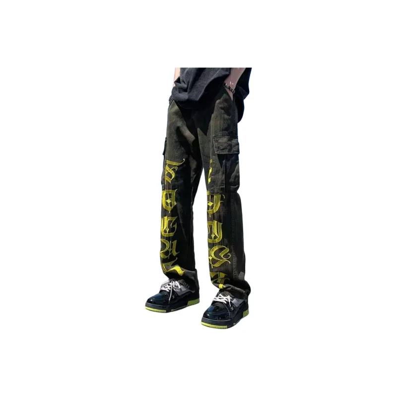OG96 LAB Jeans Unisex Luxury Streetwear Army Green 💞 💞 💞-0