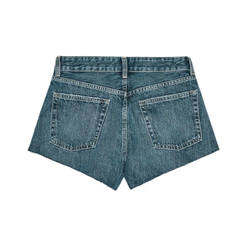 ZARA Trf Denim Shorts Women's Blue/Gray-1