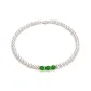 Green onyx pearl necklace