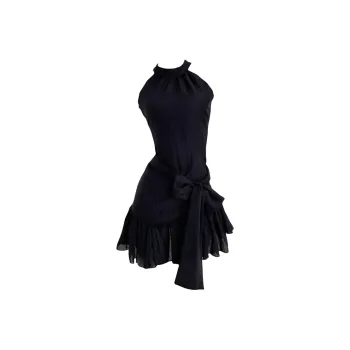 AFGGD Sleeveless Dresses Women's Black