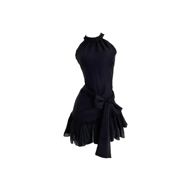 AFGGD Sleeveless Dresses Women's Black-0