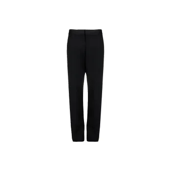 BALMAIN Crystal-embellished Straight-leg Trousers