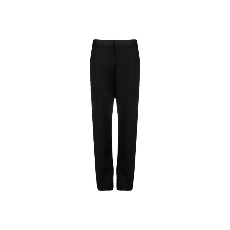 BALMAIN Crystal-embellished Straight-leg Trousers-0