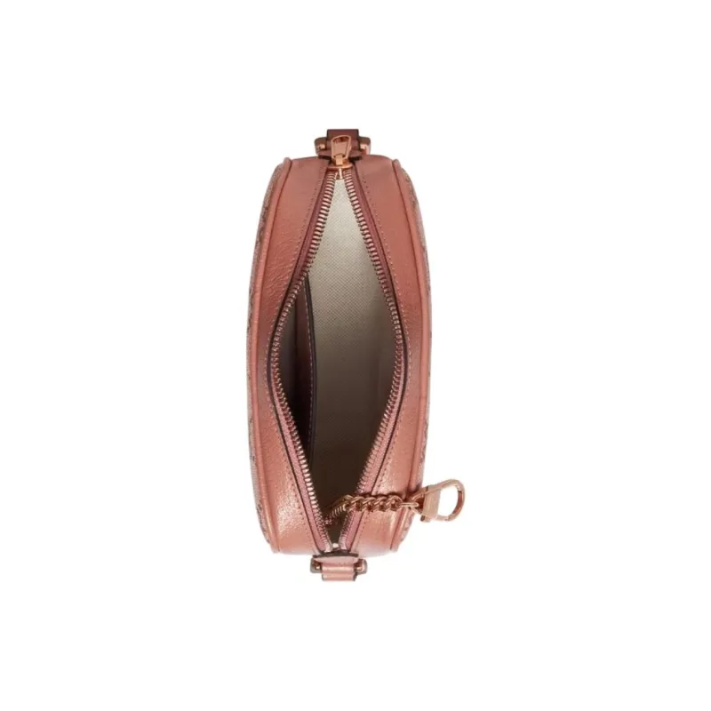 GUCCI Ophidia Fabric With Cow Leather Shoulder Bag, Crossbody Bag Mini Women's Pink-7
