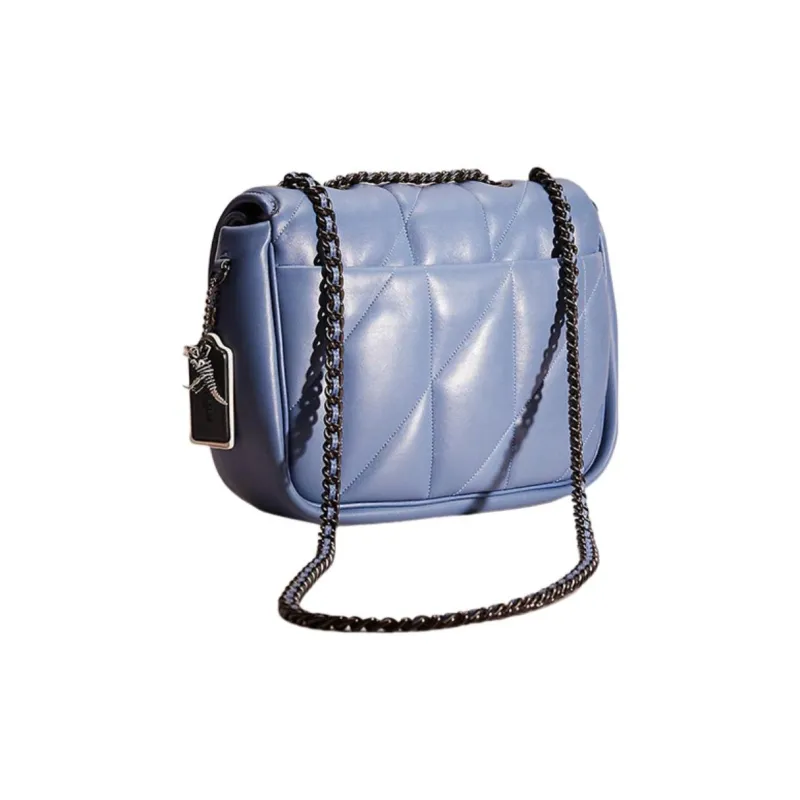 COACH Madison Leather Pillow Bag Crossbody Bag Shoulder Bag Women's Blue-1