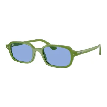 RayBan Acetate Plastic Irregular Shape Sunglasses Unisex Green