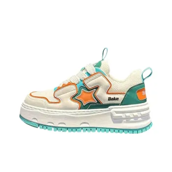 BAKE Breathable, Slip Resistant, Height Increasing Low Top Skateboard Shoes Men's